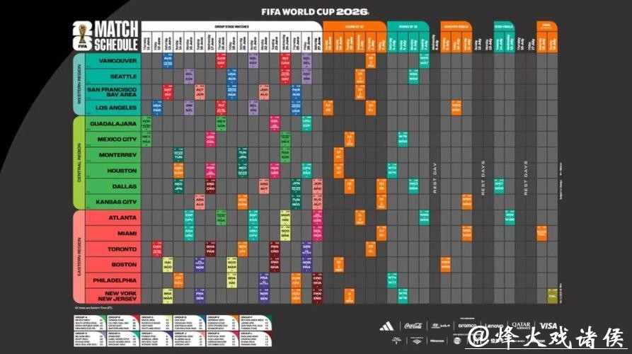 2026世界杯完整赛程发布与详细安排 2026世界杯完整赛程发布与详细安排